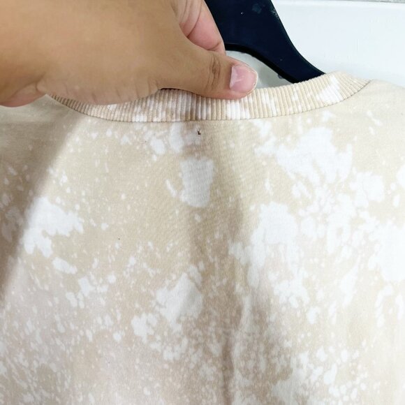 Custom Handmaid Tie Dye Bleached Tan Pink Boho Band Rock Tee Medium - Picture 4 of 5